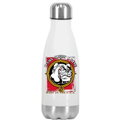 Damn Right I Bite Funny Dog Stainless Steel Insulated Water Bottle