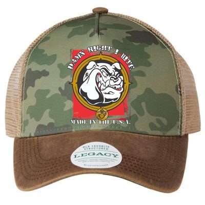Damn Right I Bite Made In The USA Dog Legacy Tie Dye Trucker Hat