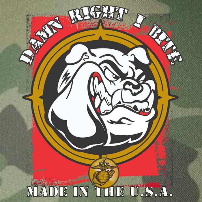 Damn Right I Bite Made In The USA Dog Legacy Tie Dye Trucker Hat