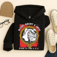 Damn Right I Bite Made In The USA Dog Hoodie
