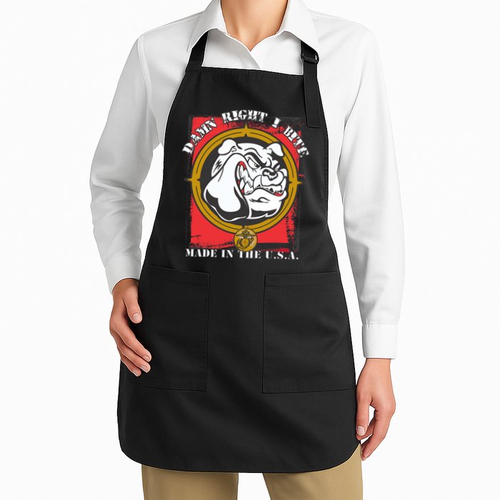 Damn Right I Bite Made In The USA Dog Apron