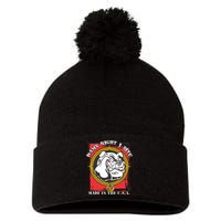 Damn Right I Bite Made In The USA Dog Pom Pom 12in Knit Beanie