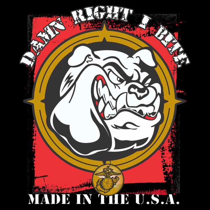 Damn Right I Bite Made In The USA Dog Toddler Sweatshirt