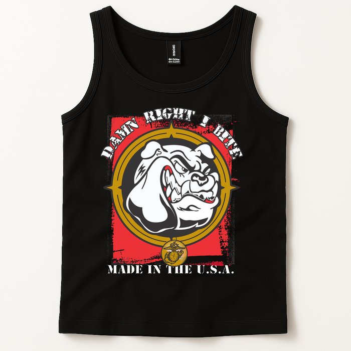 Damn Right I Bite Made In The USA Dog Tank Top