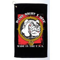 Damn Right I Bite Made In The USA Dog Golf Towel
