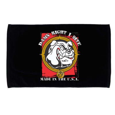 Damn Right I Bite Made In The USA Dog Microfiber Hand Towel