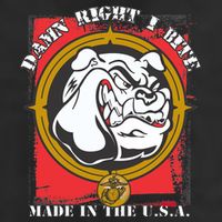 Damn Right I Bite Made In The USA Dog Microfiber Hand Towel