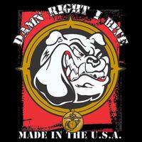 Damn Right I Bite Made In The USA Dog Cropped Pullover Crew