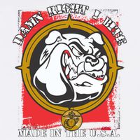 Damn Right I Bite Made In The USA Dog Garment-Dyed Sweatshirt