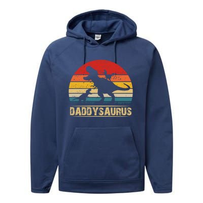 DadS Roar Is Legendary: Daddysaurus Meaningful Gift Performance Fleece Hoodie