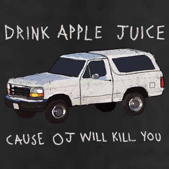 Drink Apple Juice Cause OJ Will Kill You Cool Comfort Performance Bucket Hat