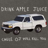 Drink Apple Juice Cause OJ Will Kill You Cotton Canvas Backpack