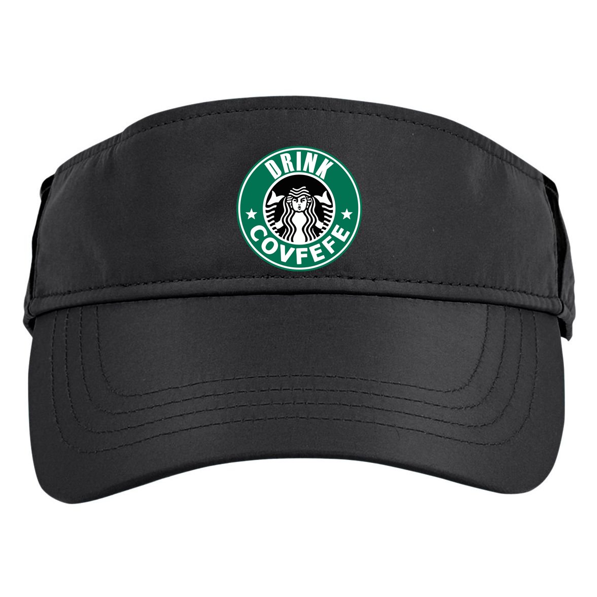 Drink Covfefe Funny Parody Logo Adult Drive Performance Visor