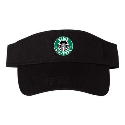 Drink Covfefe Funny Parody Logo Visor