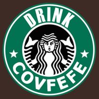 Drink Covfefe Funny Parody Logo Cooling Performance Crew T-Shirt