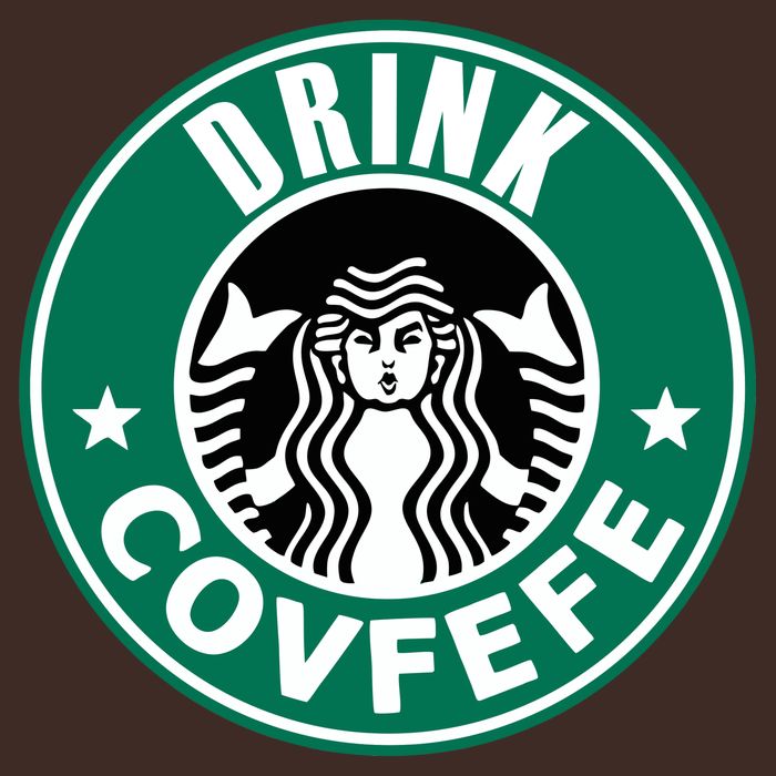 Drink Covfefe Funny Parody Logo Cooling Performance Crew T-Shirt
