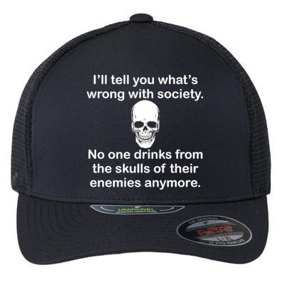 Drink From The Skull Of Your Enemies Flexfit Unipanel Trucker Cap