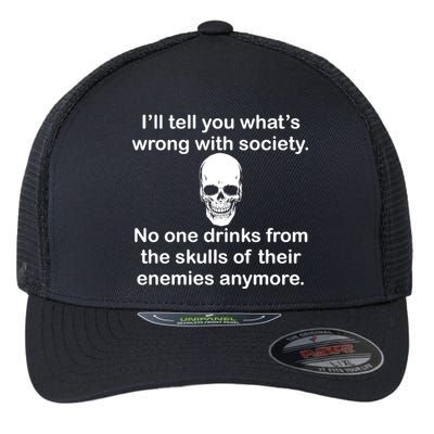 Drink From The Skull Of Your Enemies Flexfit Unipanel Trucker Cap