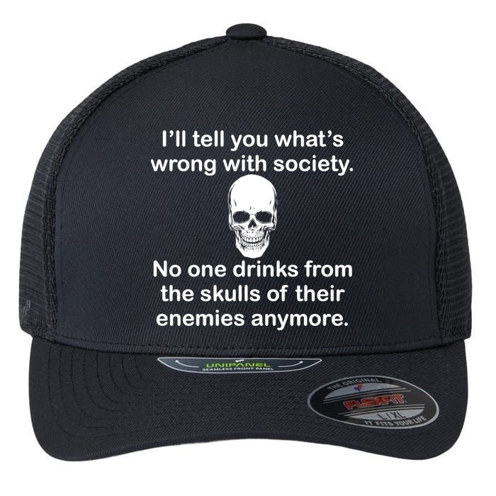 Drink From The Skull Of Your Enemies Flexfit Unipanel Trucker Cap