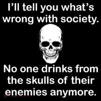 Drink From The Skull Of Your Enemies Zip Tote Bag