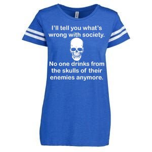 Drink From The Skull Of Your Enemies Enza Ladies Jersey Football T-Shirt