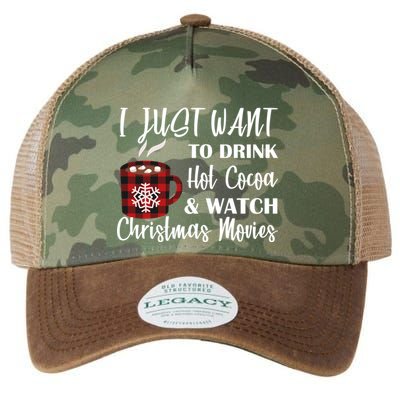 Drink Hot Cocoa And Watch Christmas Movies Legacy Tie Dye Trucker Hat