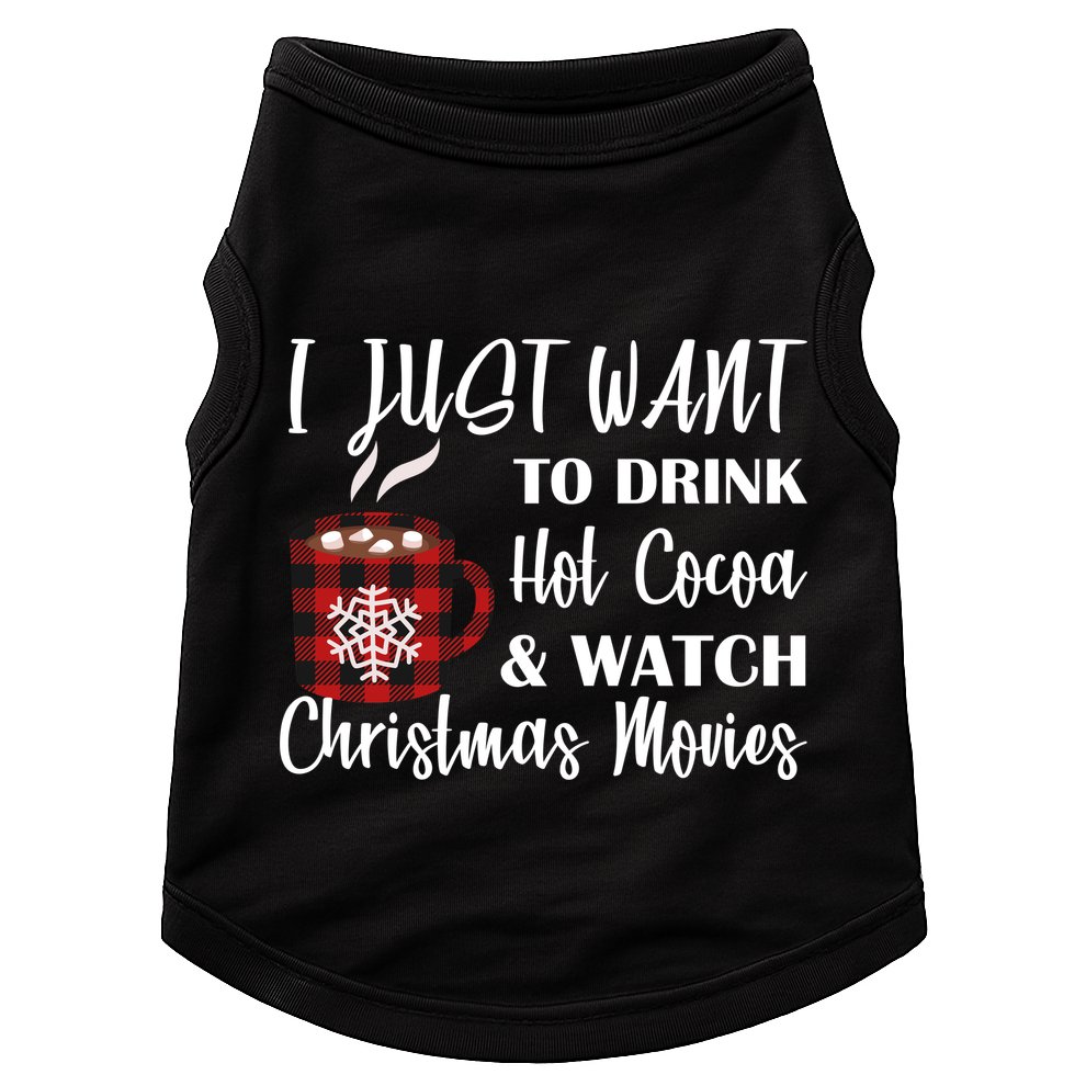 Drink Hot Cocoa And Watch Christmas Movies Doggie Tank