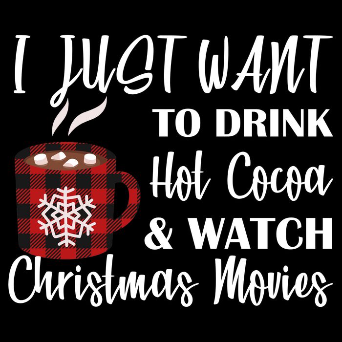 Drink Hot Cocoa And Watch Christmas Movies Cooling Performance Crew T-Shirt