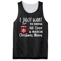 Drink Hot Cocoa And Watch Christmas Movies Mesh Reversible Basketball Jersey Tank