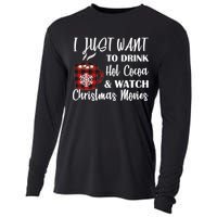 Drink Hot Cocoa And Watch Christmas Movies Cooling Performance Long Sleeve Crew