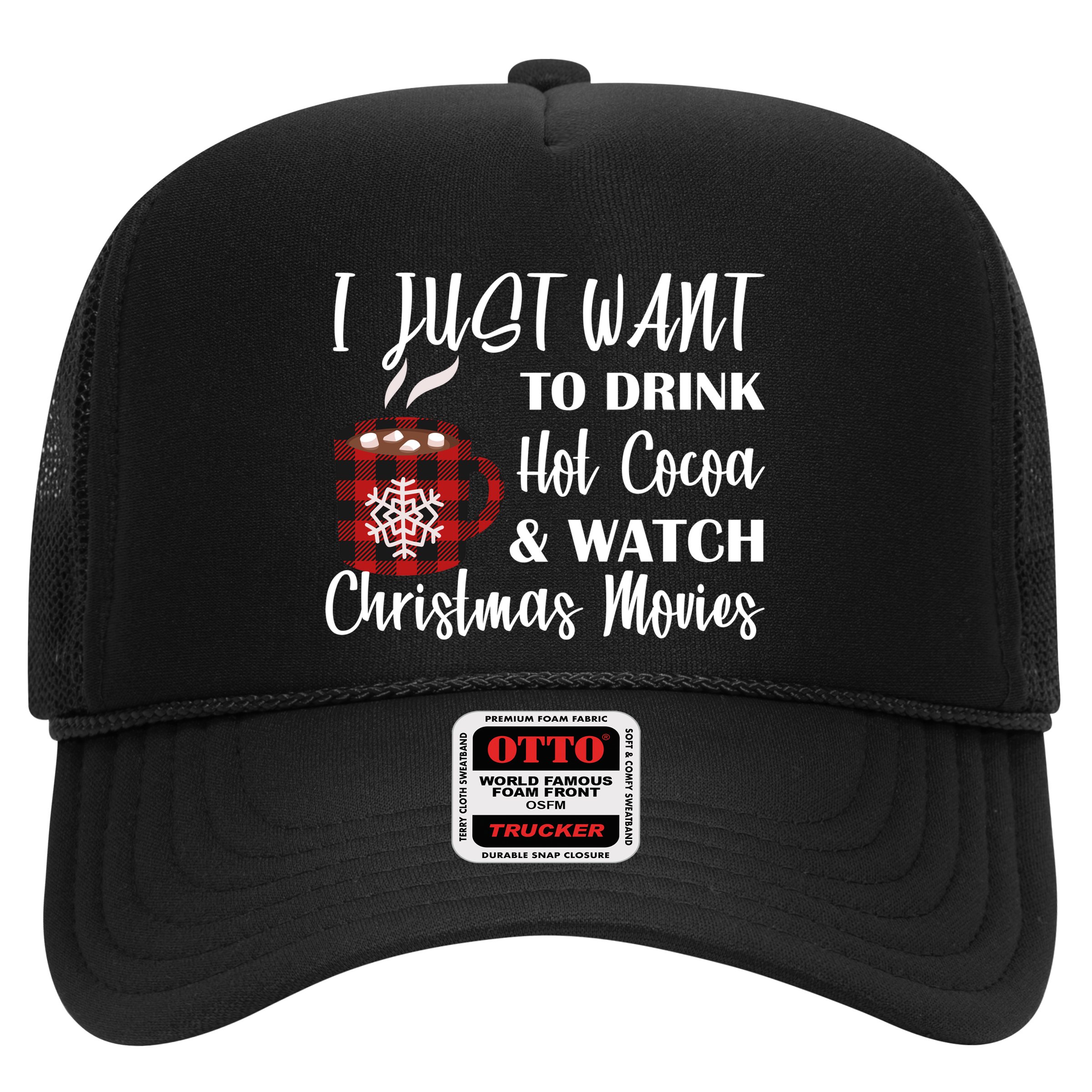 Drink Hot Cocoa And Watch Christmas Movies Hat