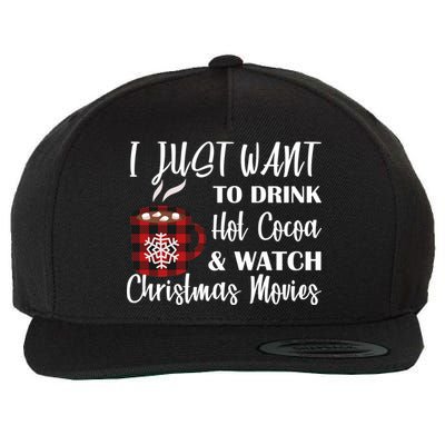 Drink Hot Cocoa And Watch Christmas Movies Wool Snapback Cap