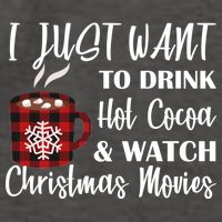 Drink Hot Cocoa And Watch Christmas Movies Vector Backpack