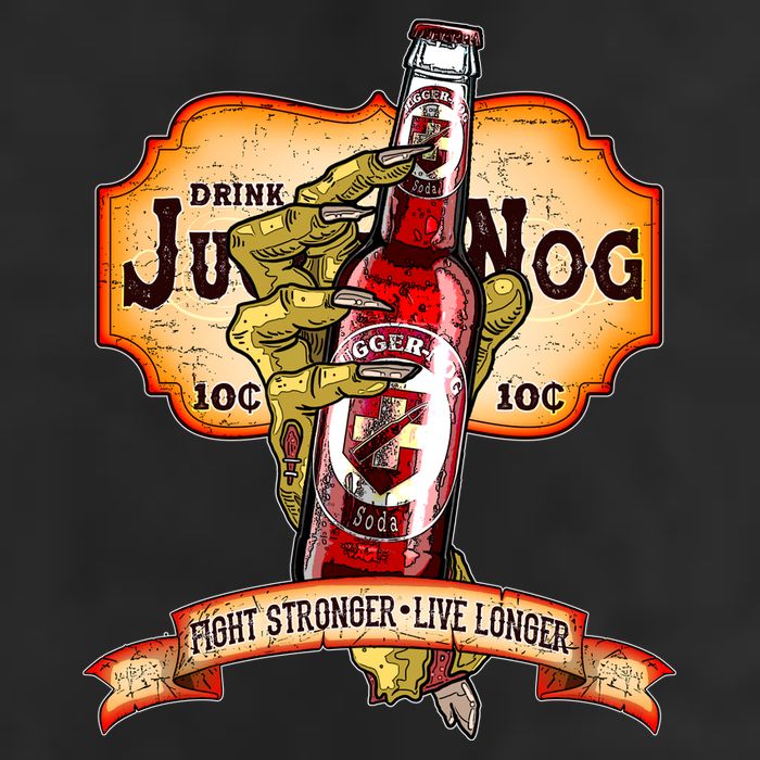Drink JuggerNog Soda Zombies Cool Comfort Performance Bucket Hat