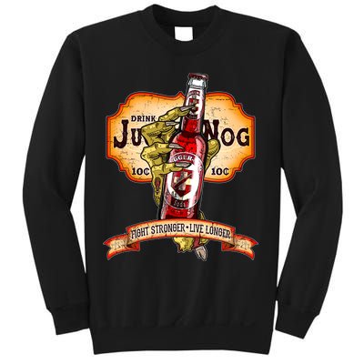 Drink JuggerNog Soda Zombies Sweatshirt