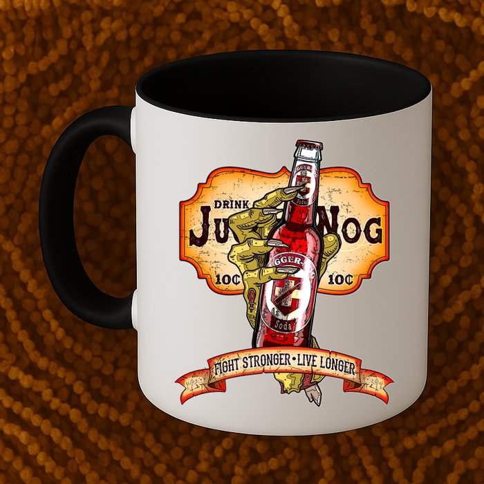 Drink JuggerNog Soda Zombies Mug