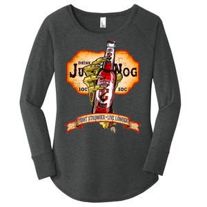 Drink JuggerNog Soda Zombies Women's Perfect Tri Tunic Long Sleeve Shirt