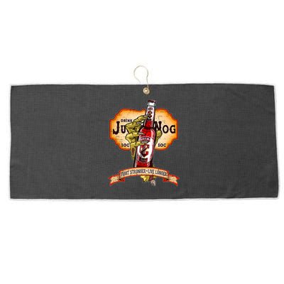 Drink JuggerNog Soda Zombies Large Microfiber Waffle Golf Towel