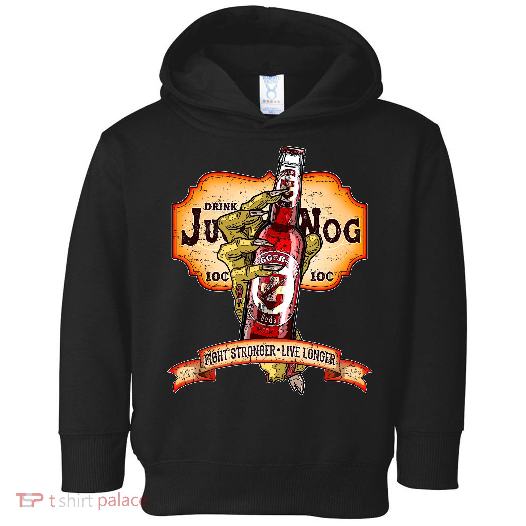 Drink JuggerNog Soda Zombies Toddler Hoodie