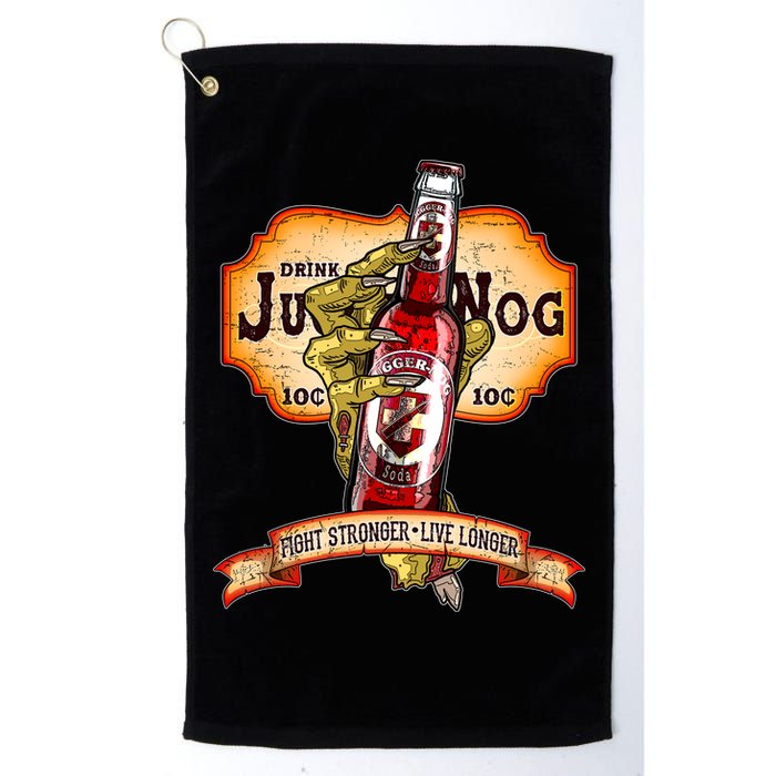 Drink JuggerNog Soda Zombies Golf Towel