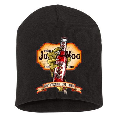 Drink JuggerNog Soda Zombies Short Acrylic Beanie