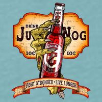 Drink JuggerNog Soda Zombies Sueded Cloud Jersey T-Shirt