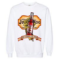Drink JuggerNog Soda Zombies Garment-Dyed Sweatshirt