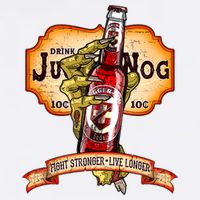 Drink JuggerNog Soda Zombies Garment-Dyed Sweatshirt