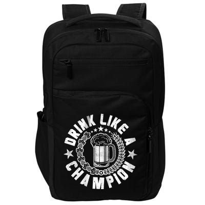 Drink Like a Champion Emblem Impact Tech Backpack