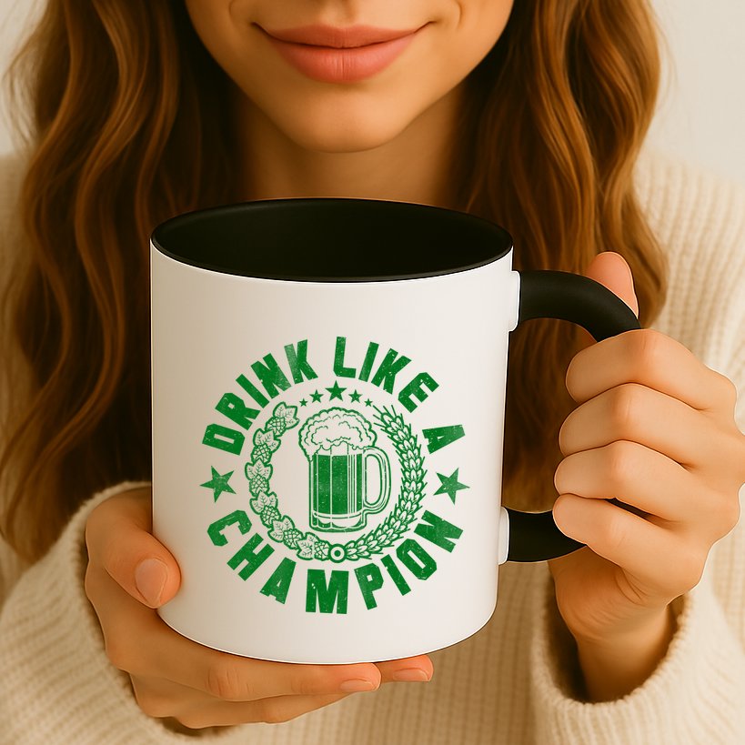 Drink Like a Champion Emblem Mug