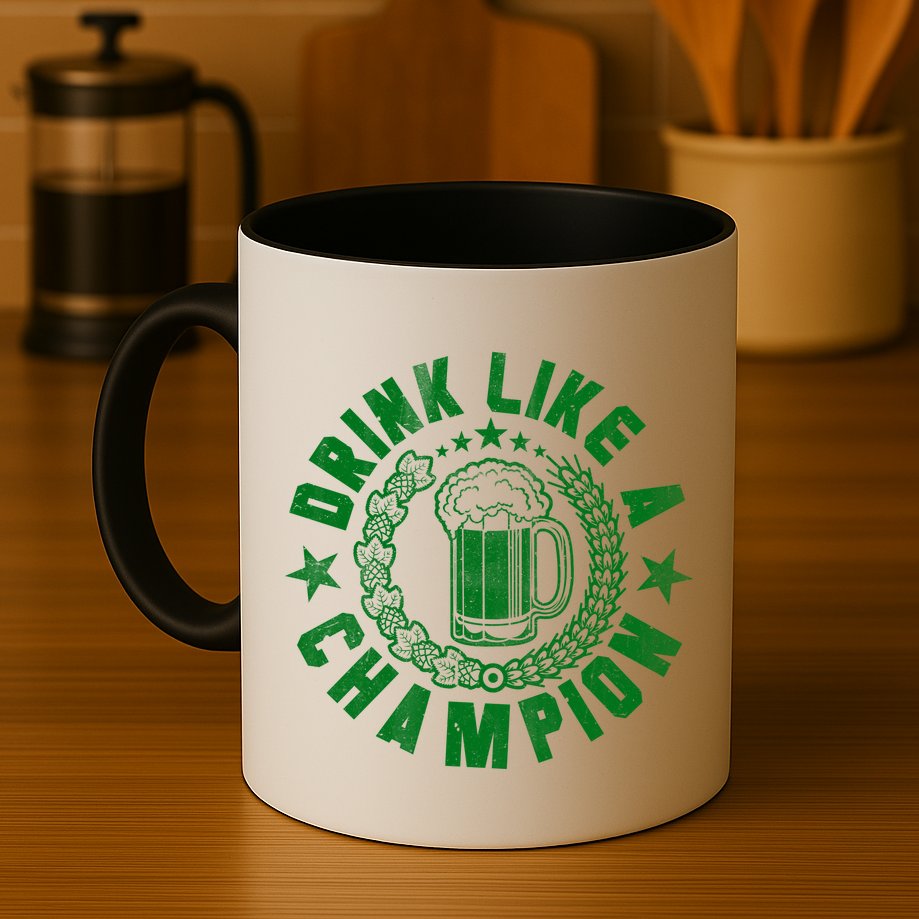Drink Like a Champion Emblem Mug