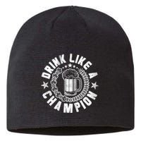 Drink Like a Champion Emblem Sustainable Beanie
