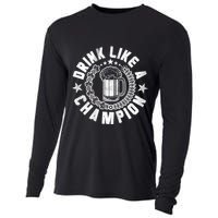 Drink Like a Champion Emblem Cooling Performance Long Sleeve Crew