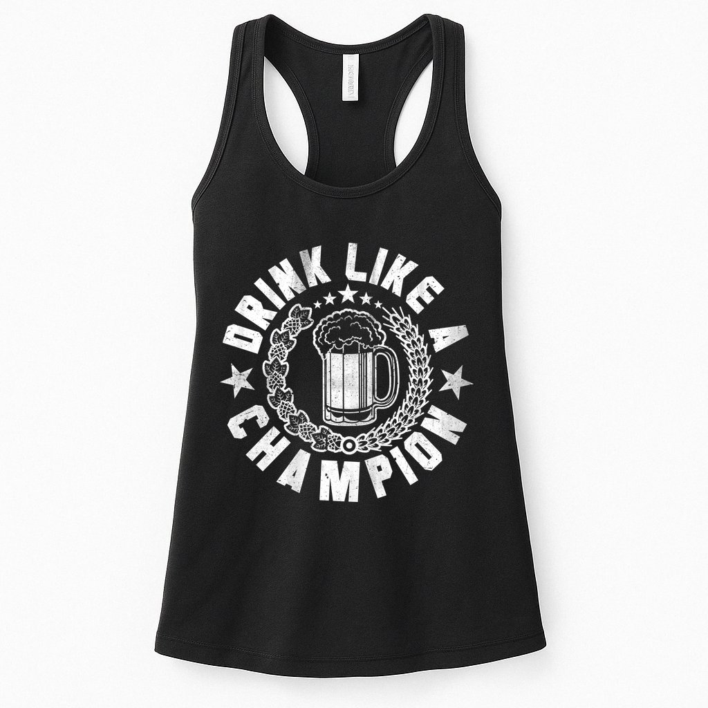 Drink Like a Champion Emblem Womens Tank Top